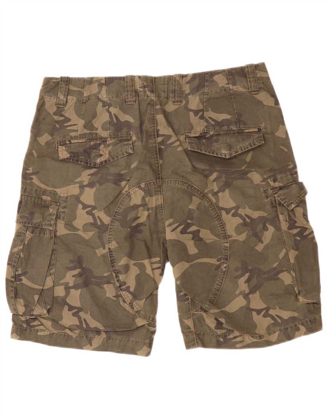 SUPERDRY Shorts cargo para hombre W29 Small Khaki Camuflaje Algodón