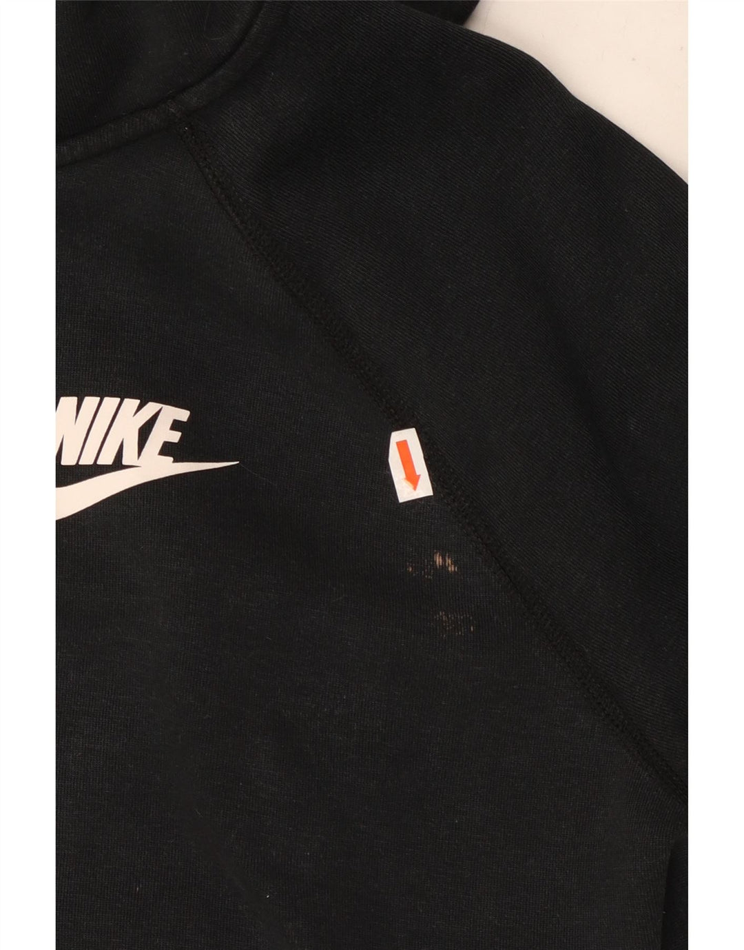 NIKE Sudadera con capucha y cremallera para mujer UK 46 Grande Algodón negro
