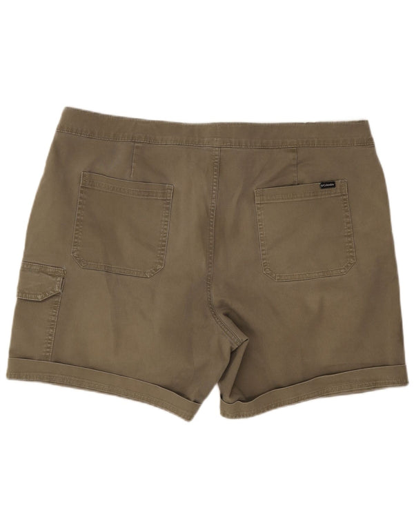 Columbia Pantalones cortos cargo activos para hombre W38 XL Algodón caqui
