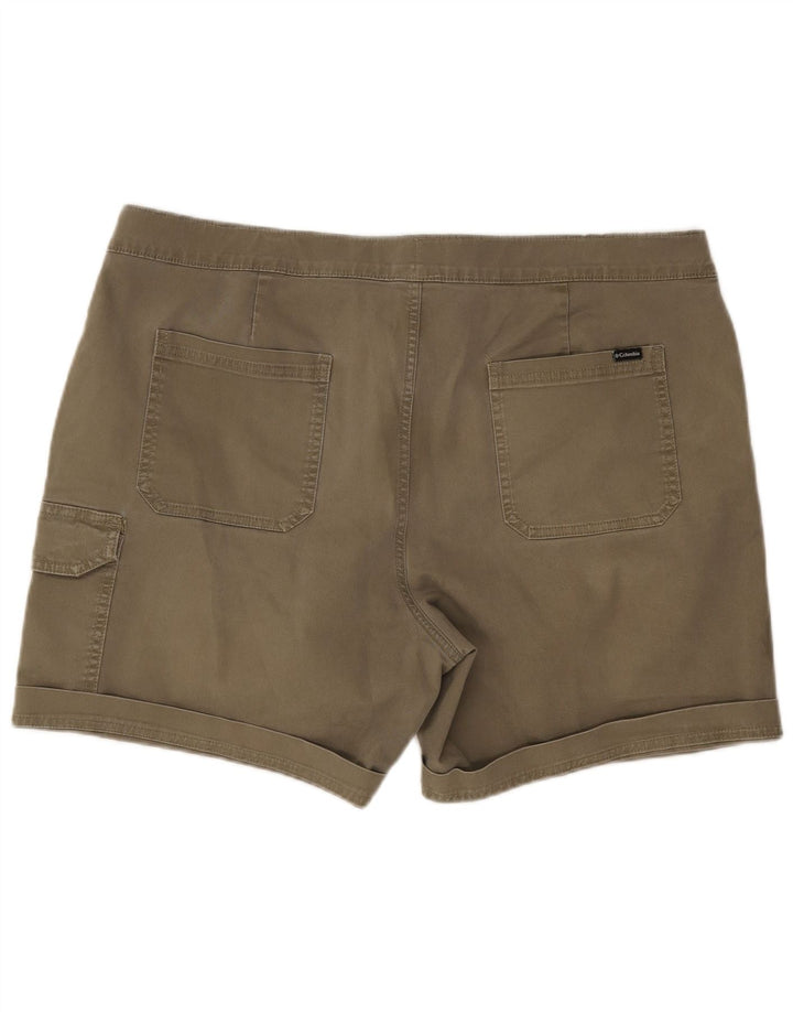 Columbia Pantalones cortos cargo activos para hombre W38 XL Algodón caqui
