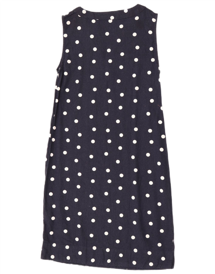 Marks & Spencer Vestido recto para mujer UK 8 Small Azul marino Lunares