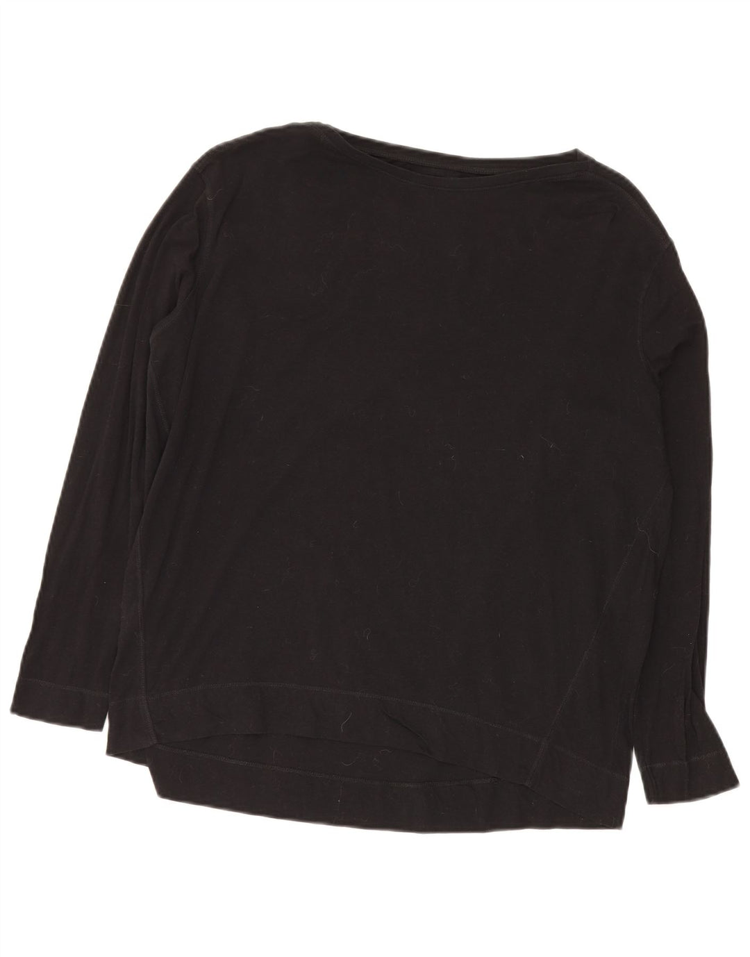 Eddie Bauer Top extragrande para mujer Manga larga UK 10 Small Algodón negro