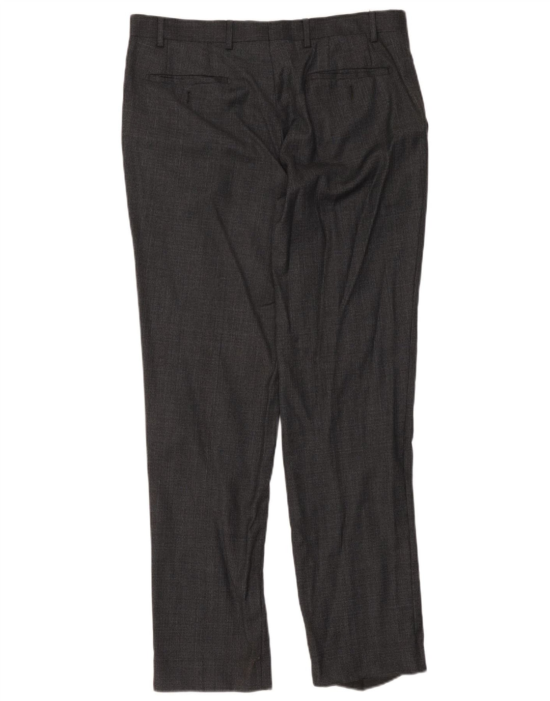Marks & Spencer Pantalones de traje rectos Autograph para hombre W36 L33 Lana gris