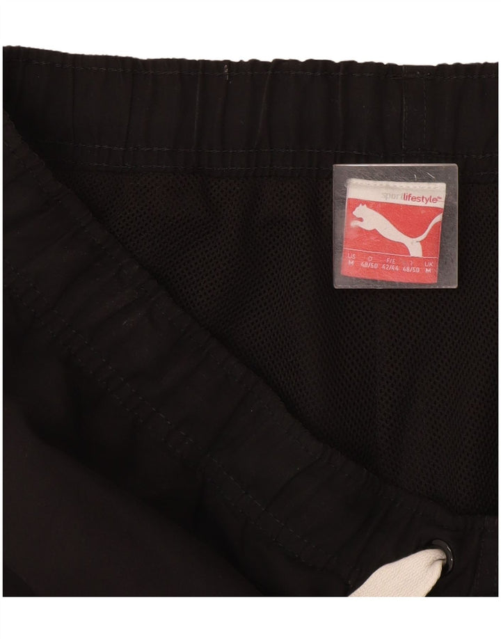 Puma Shorts Deportivos Gráficos Para Hombre Negro Mediano