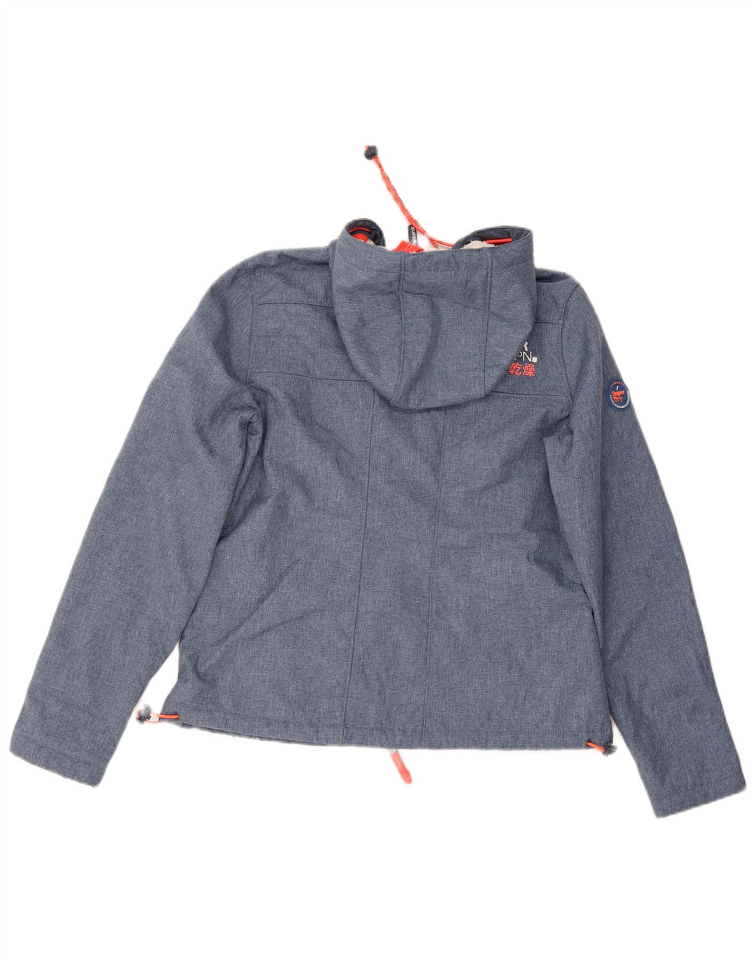 Superdry Chaqueta Cortavientos con Capucha The Windtrekker para Mujer UK 44 Azul Medio
