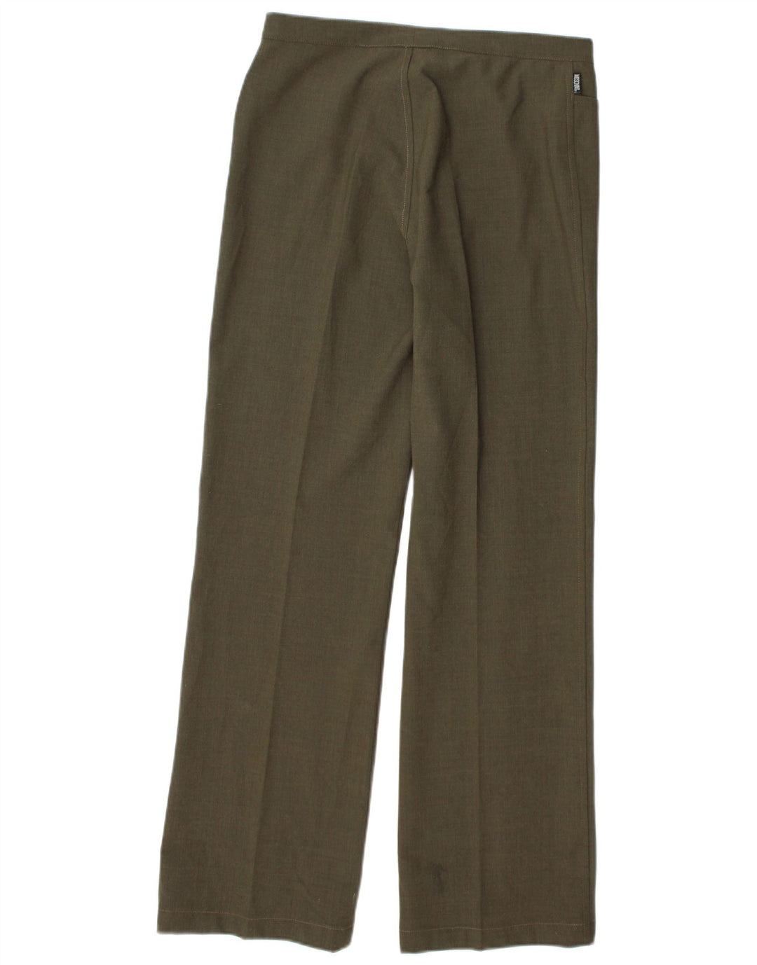 MOSCHINO Womens Straight Suit Trousers UK 14 Medium W28 L31 Khaki