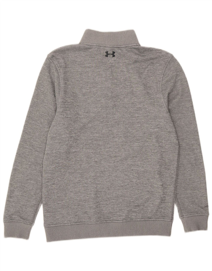 Under Armour Hombre Zip Neck Sudadera Jumper Small Gris Poliéster