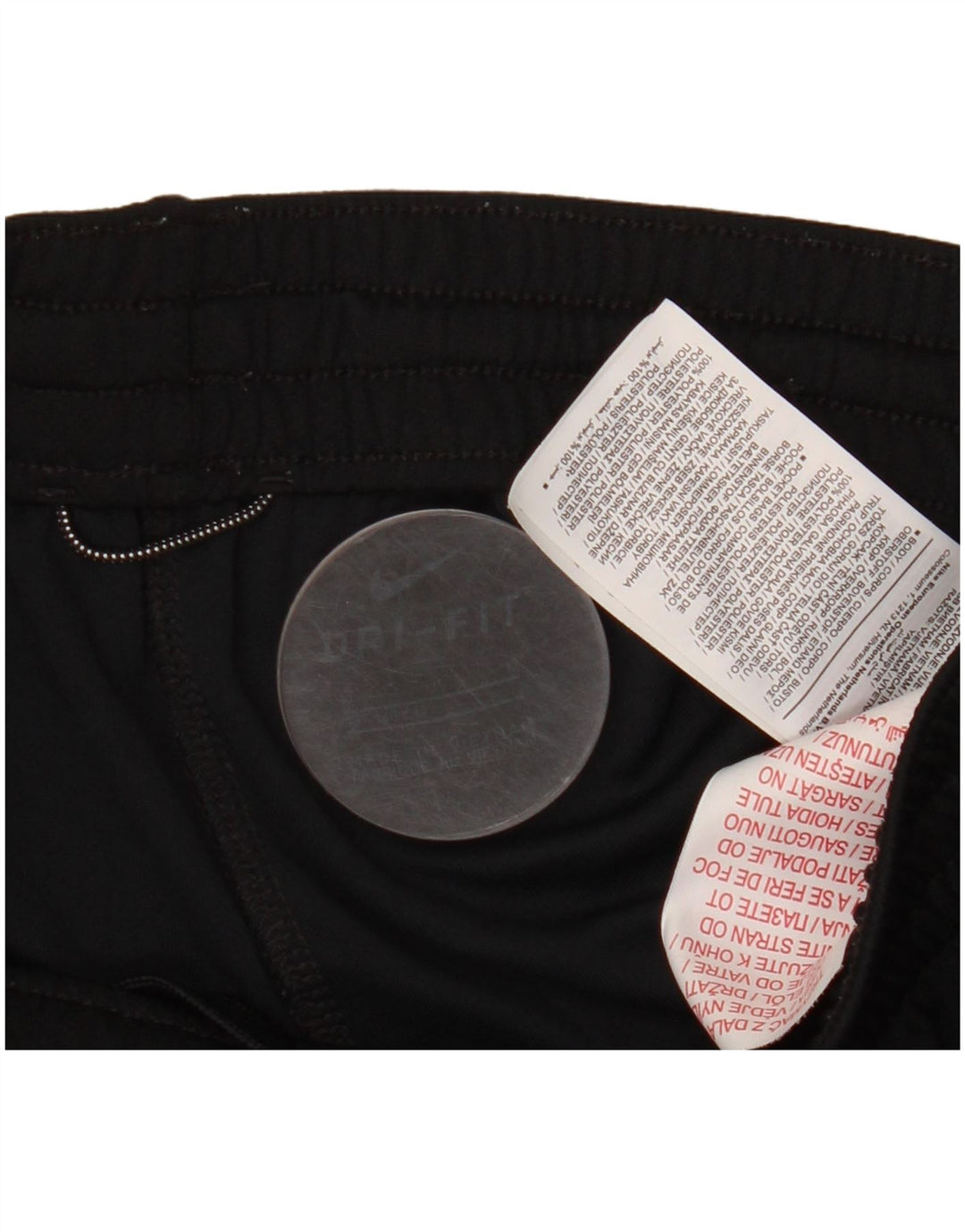 NIKE Pantalones cortos deportivos con gráfico para niños 7-8 años Negro Poliéster