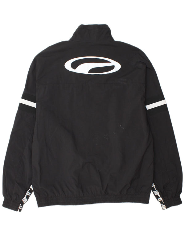 PUMA Chaqueta impermeable gráfica para hombre Reino Unido 40 Grande Poliamida negra