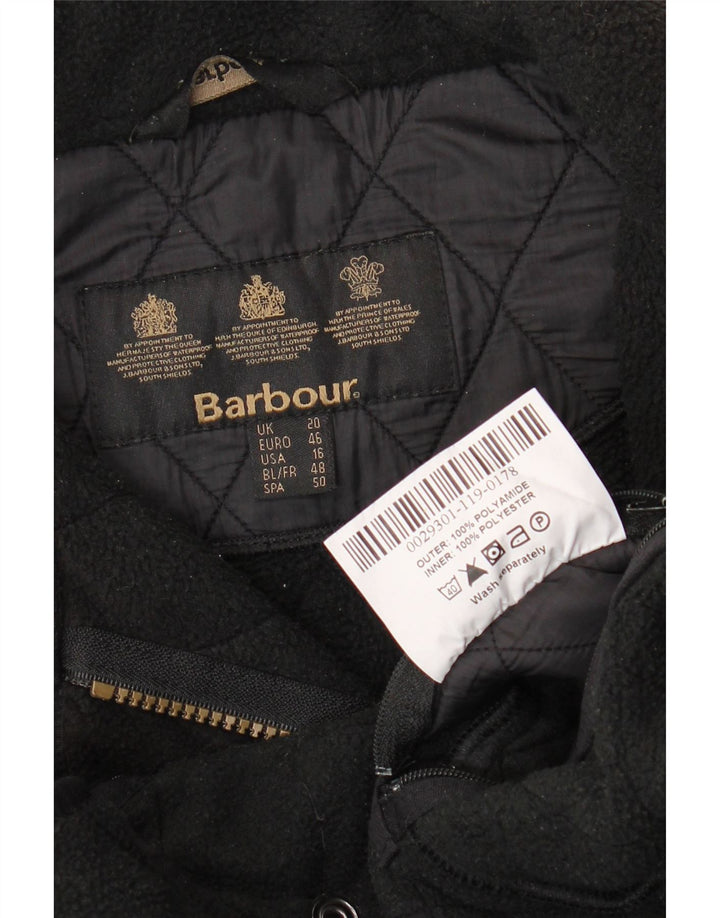 BARBOUR Chaqueta Acolchada Mujer UK 20 2XL Poliamida Negra