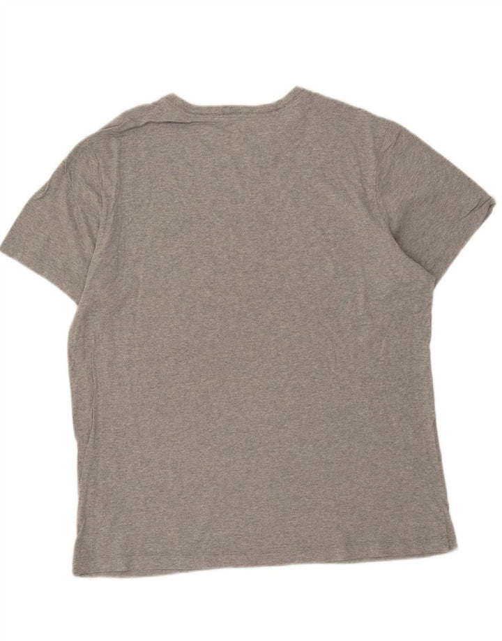 NIKE Mens Graphic T-Shirt Top Large Grey Cotton