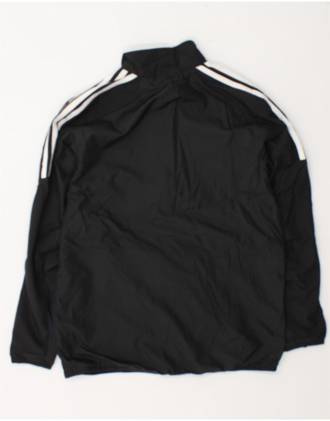 Adidas Boys Graphic Chándal Top Chaqueta 13-14 Años Negro Poliéster