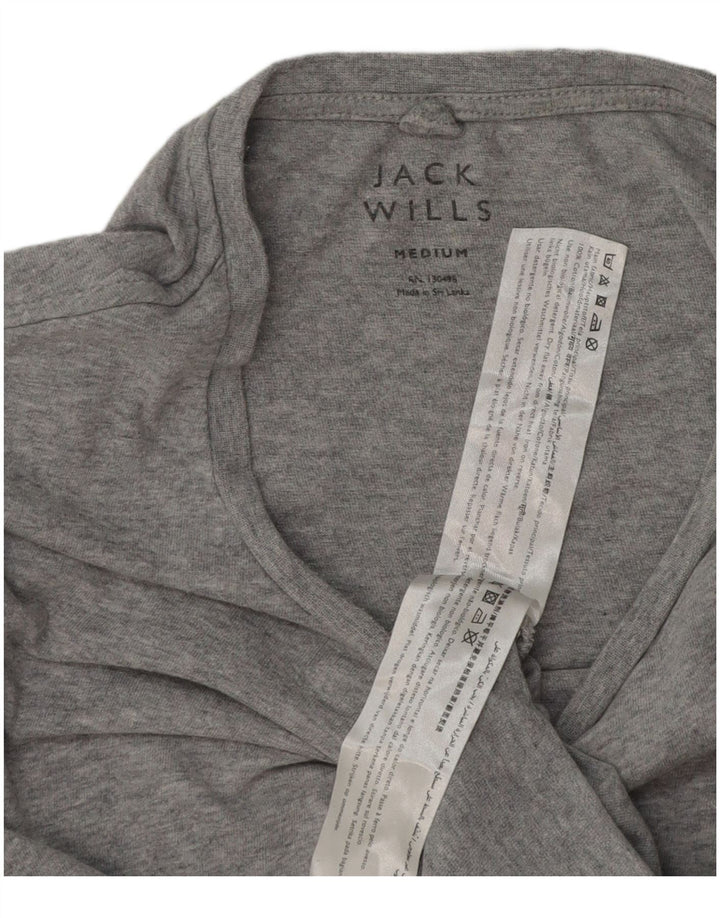 Camiseta Jack Wills para hombre Top de algodón moteado gris medio