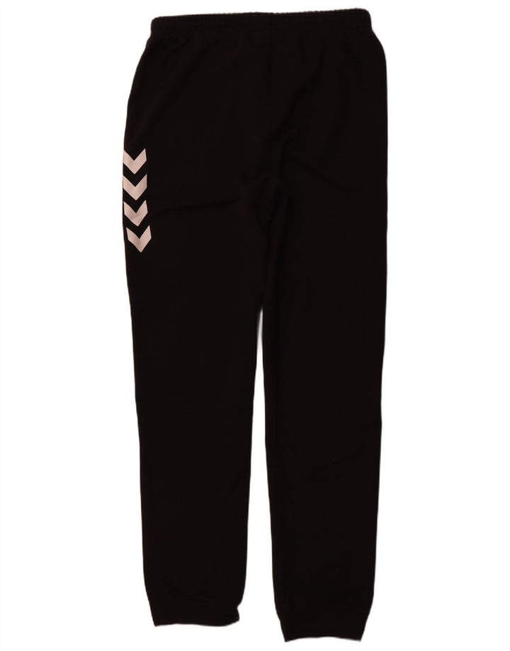 HUMMEL Pantalones de chándal con estampado gráfico para hombre Joggers Large Black Cotton