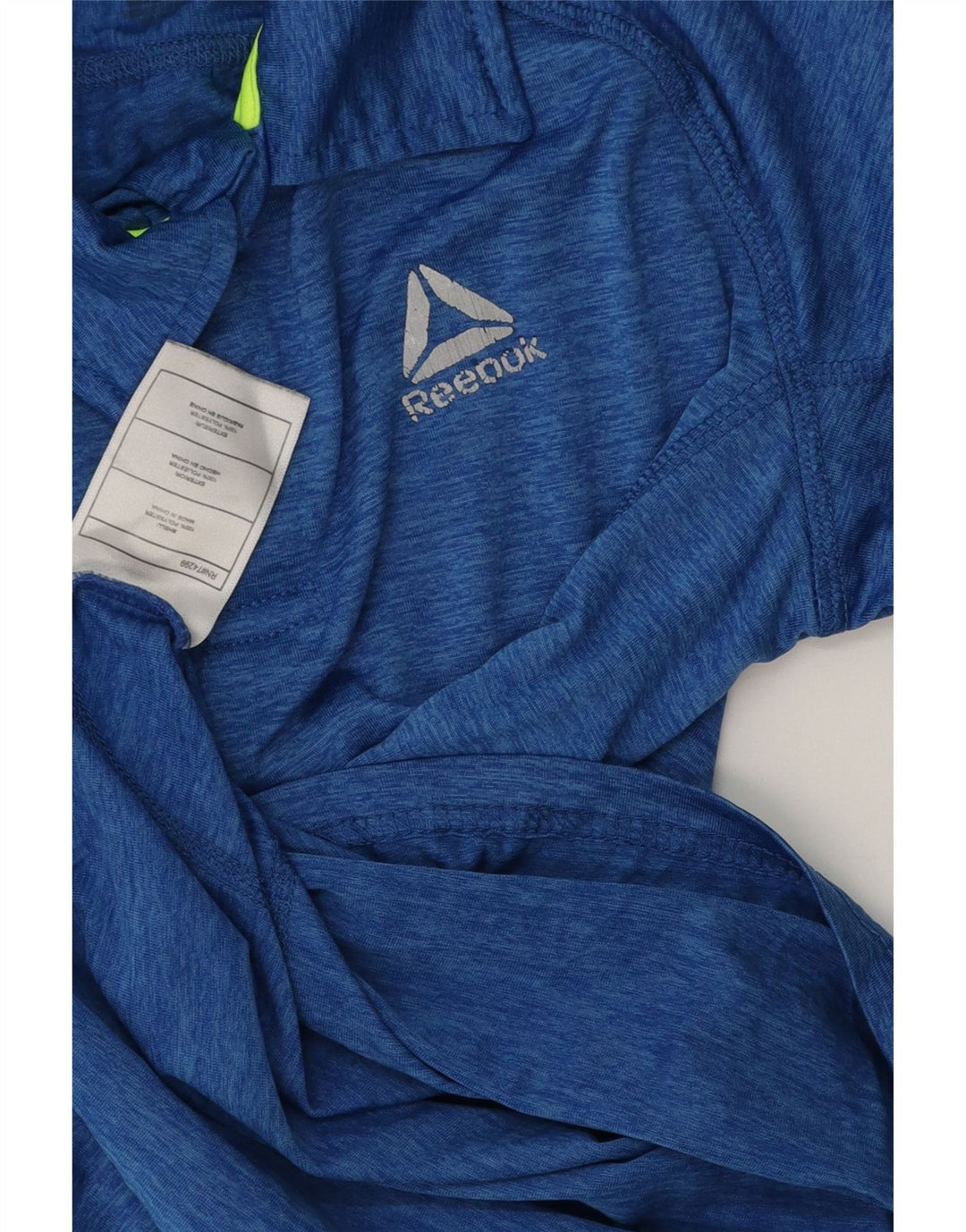 REEBOK Polo de Niño 11-12 Años Azul Moteado Poliéster