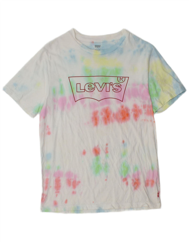 Levi's Camiseta con gráfico estándar para hombre, talla pequeña, algodón teñido anudado multicolor