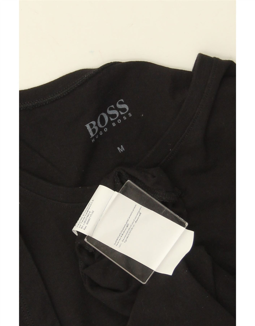 Camiseta HUGO BOSS Hombre Top Medium Negro Algodón