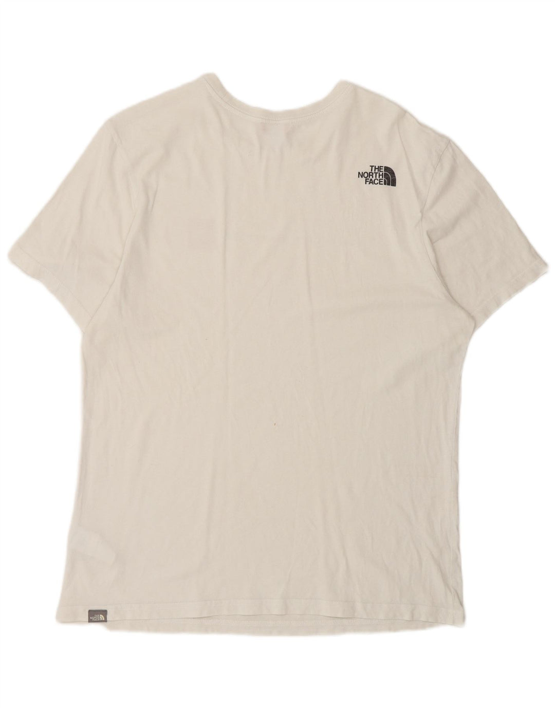 THE NORTH FACE Camiseta gráfica para hombre Top grande de algodón blanco