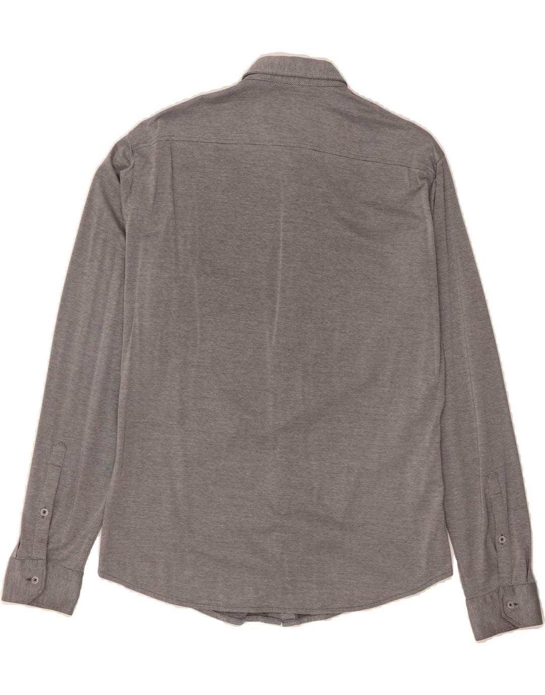 HUGO BOSS Mens Regular Fit Shirt Medium Grey Spotted Cotton Vintage Hugo Boss and Second-Hand Hugo Boss from Messina Hembry 