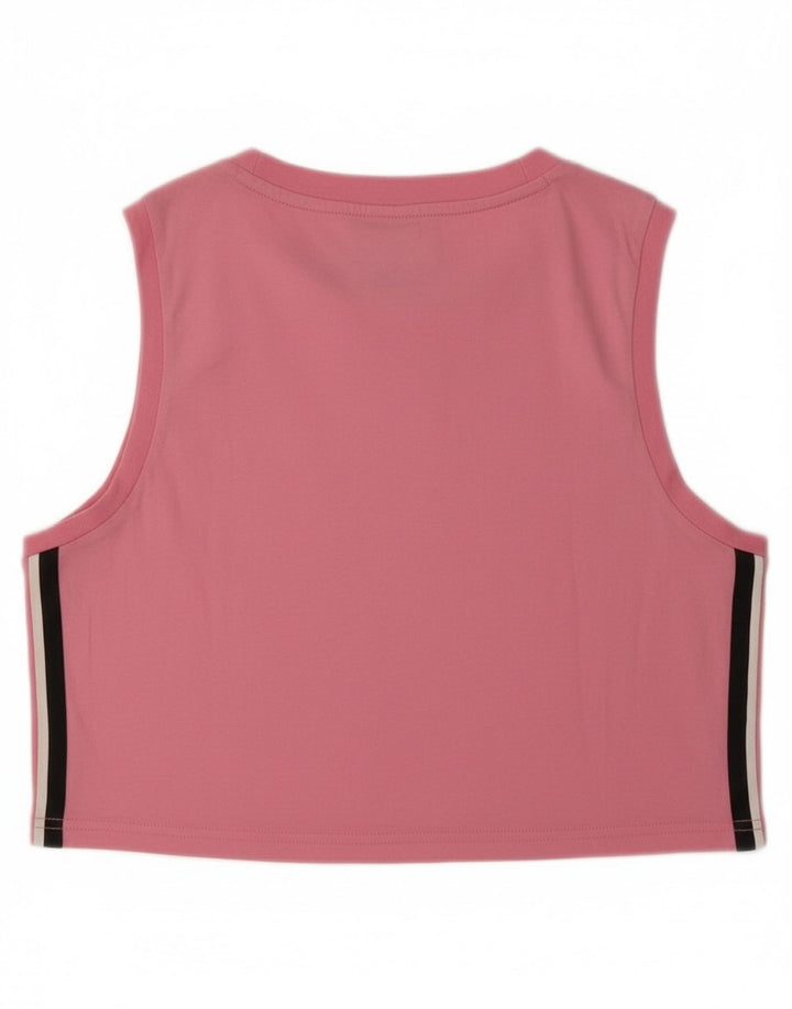 PUMA Womens Crop Vest Top UK 12 Medium  Pink