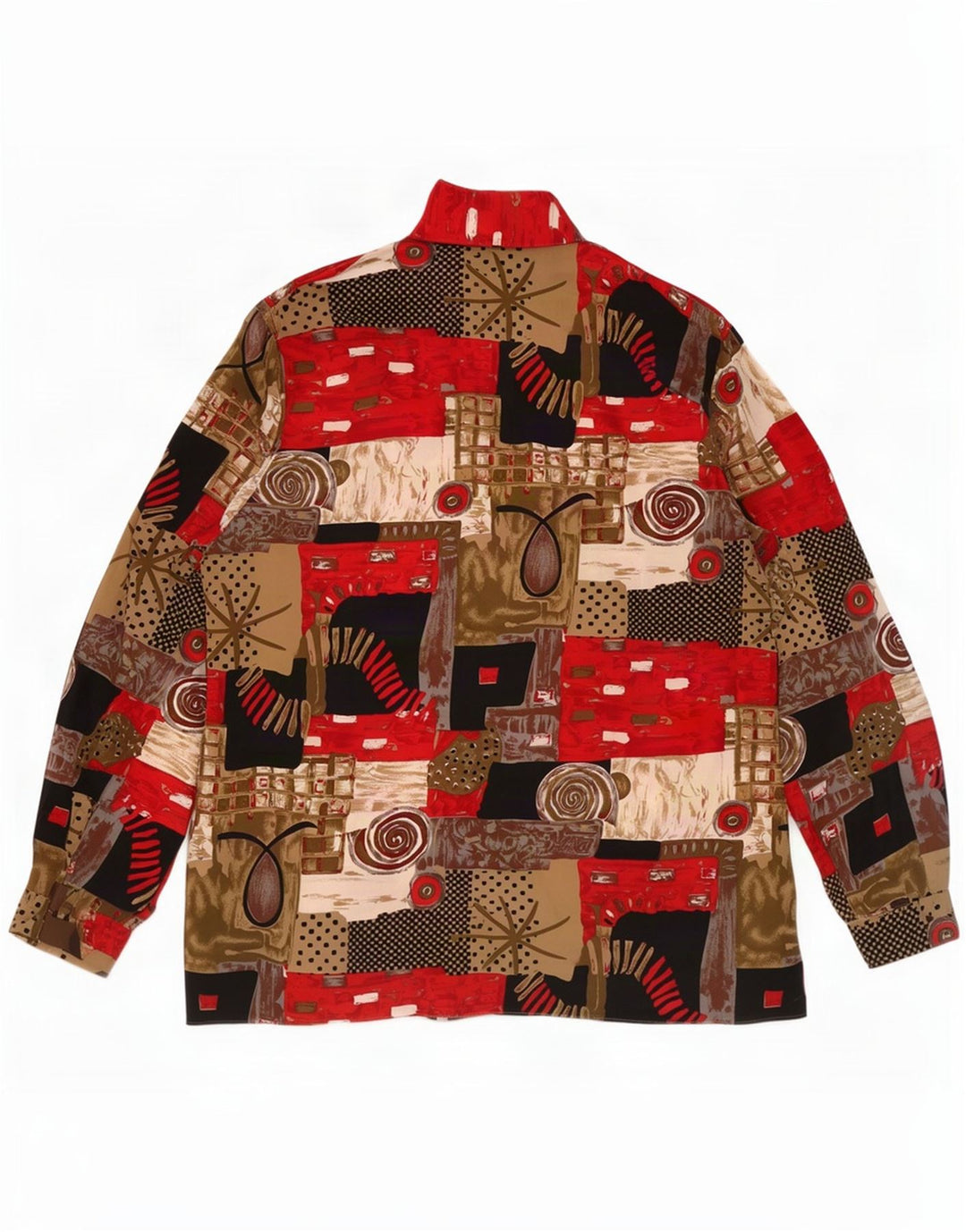 Deni-Cler Camisa gráfica para mujer UK 40 XL Poliéster geométrico multicolor