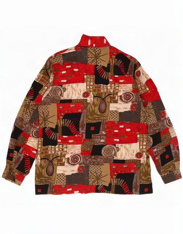 Deni-Cler Camisa gráfica para mujer UK 40 XL Poliéster geométrico multicolor