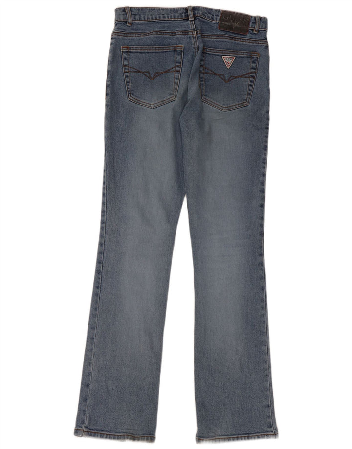 GUESS Vaqueros Bootcut Mujer W28 L32 Algodón Azul