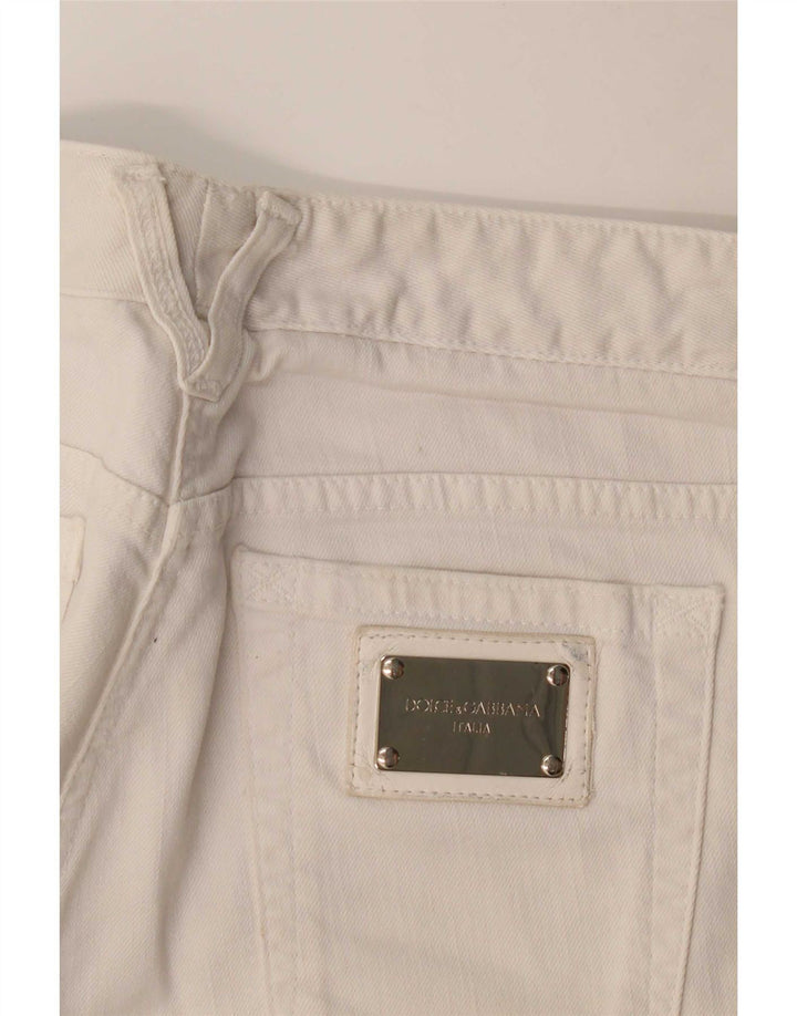 Dolce & Gabbana Vaqueros Rectos Mujer W32 L30 Blanco