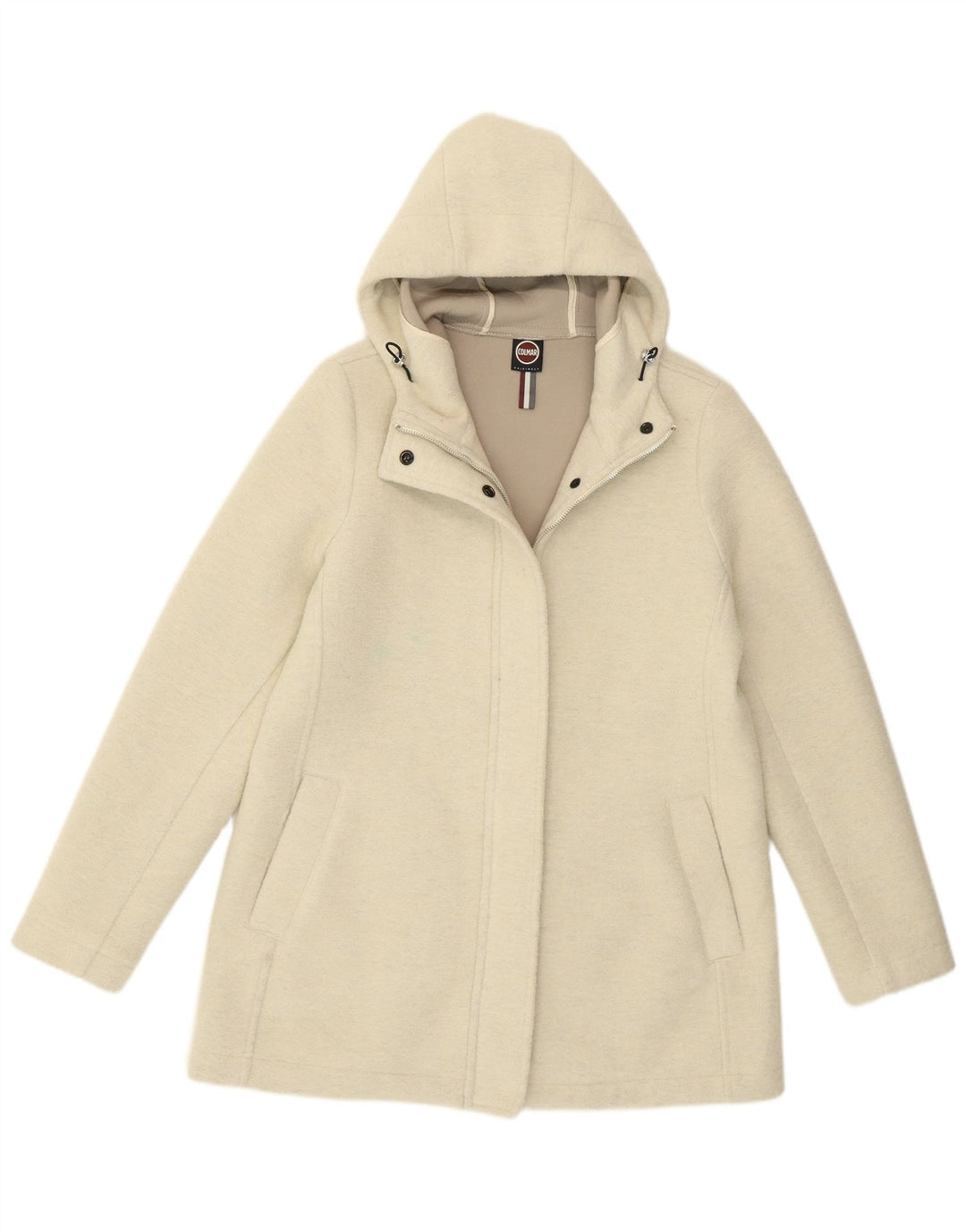 Colmar Abrigo cortavientos con capucha para mujer UK 44 Medium Off White