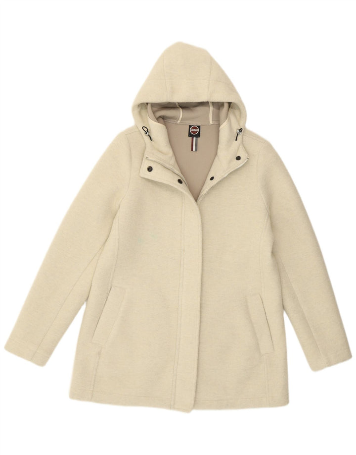 Colmar Abrigo cortavientos con capucha para mujer UK 44 Medium Off White