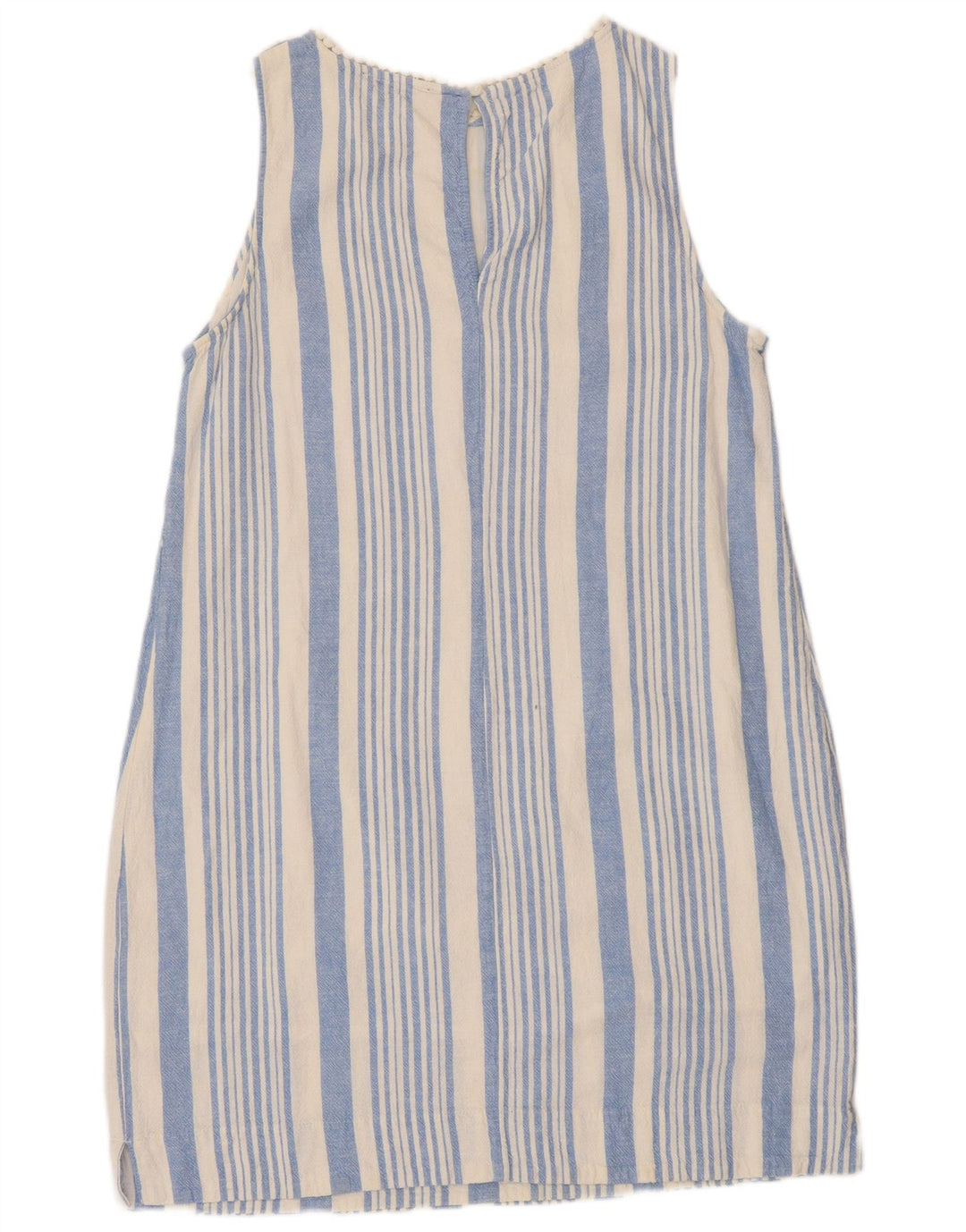 Marks & Spencer Vestido básico sin mangas para mujer UK 46 Grande Azul a rayas