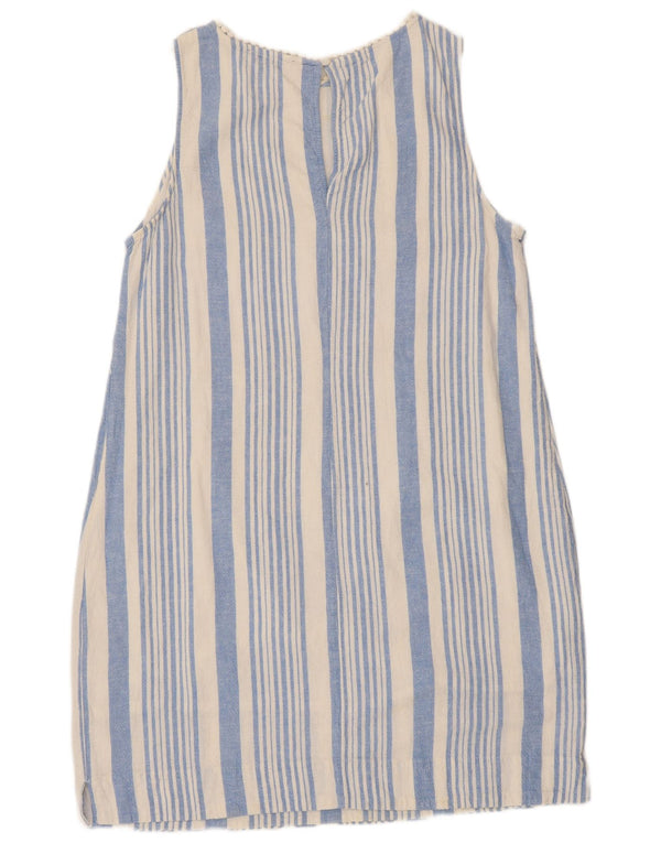 Marks & Spencer Vestido básico sin mangas para mujer UK 46 Grande Azul a rayas
