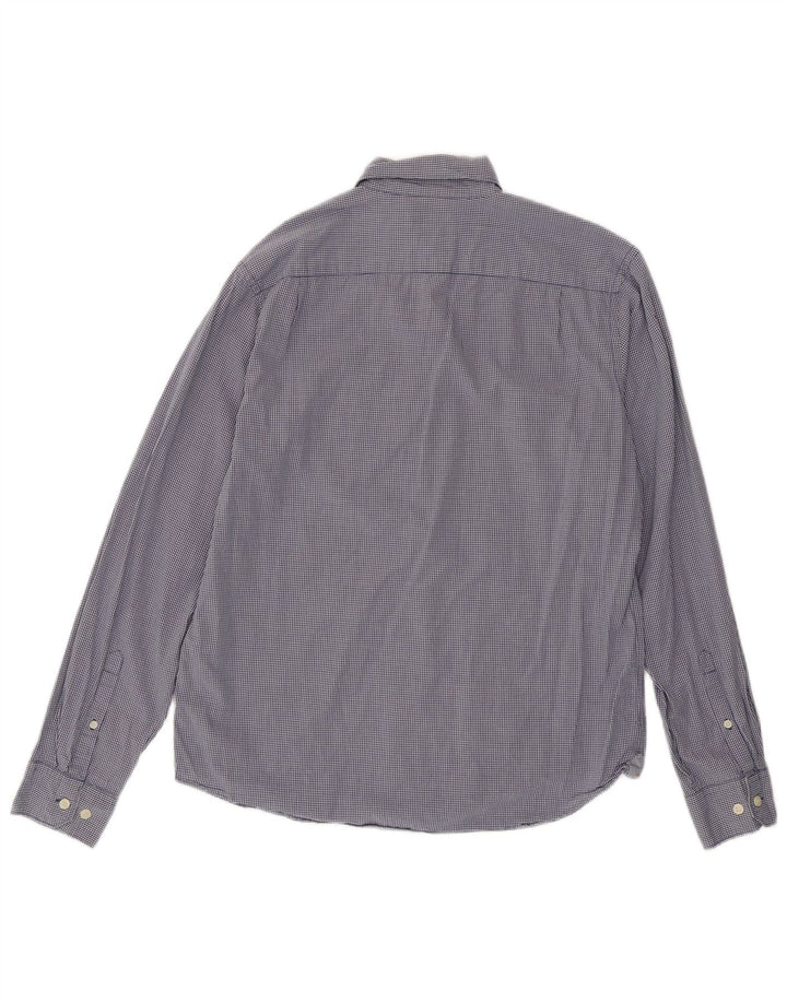 DOCKERS Camisa Hombre Algodón Vichy Azul Medio