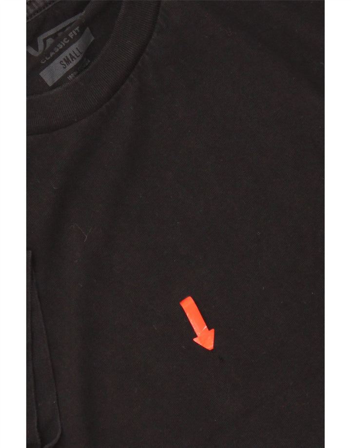 Vans Camiseta Classic Fit para hombre Top Small Black Cotton