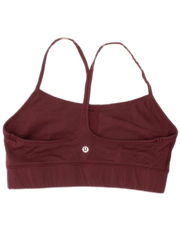 Lululemon Mujer Sport Bra Top Grande Borgoña Deportes