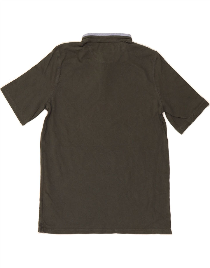 MASSIMO DUTTI Boys Polo Shirt 13-14 Years Khaki Cotton Vintage Massimo Dutti and Second-Hand Massimo Dutti from Messina Hembry 
