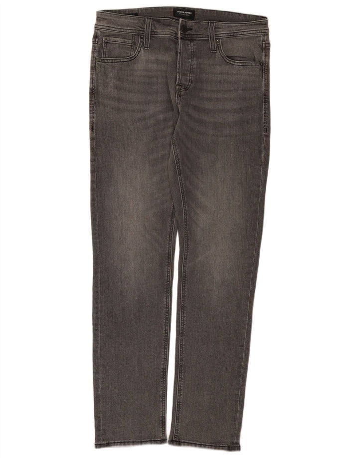 Jack & Jones Vaqueros Slim para Hombre W32 L32 Algodón Gris