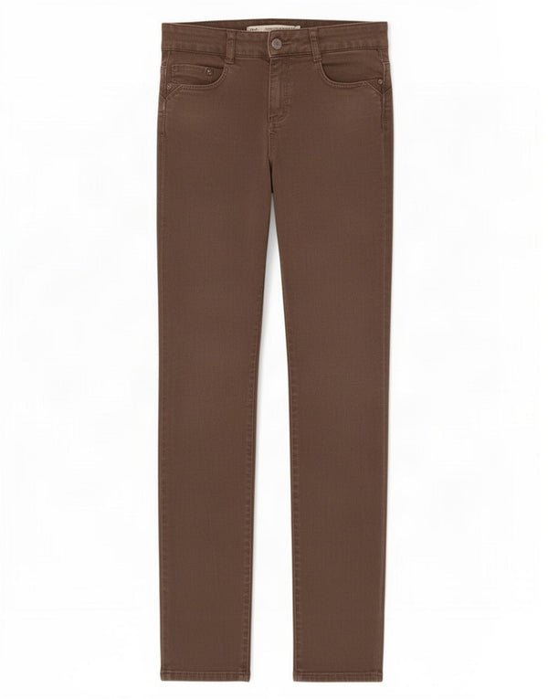 Zara Mujer Trafaluc Skinny Jeans EU 36 XS W26 L31 Algodón Marrón