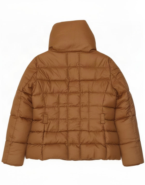 Zara Mujer Chaqueta Acolchada ES 40 XL Nylon Marrón