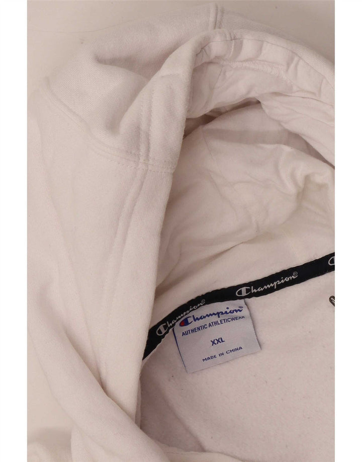 Champion Sudadera con capucha para hombre Jumper 2XL Algodón blanco