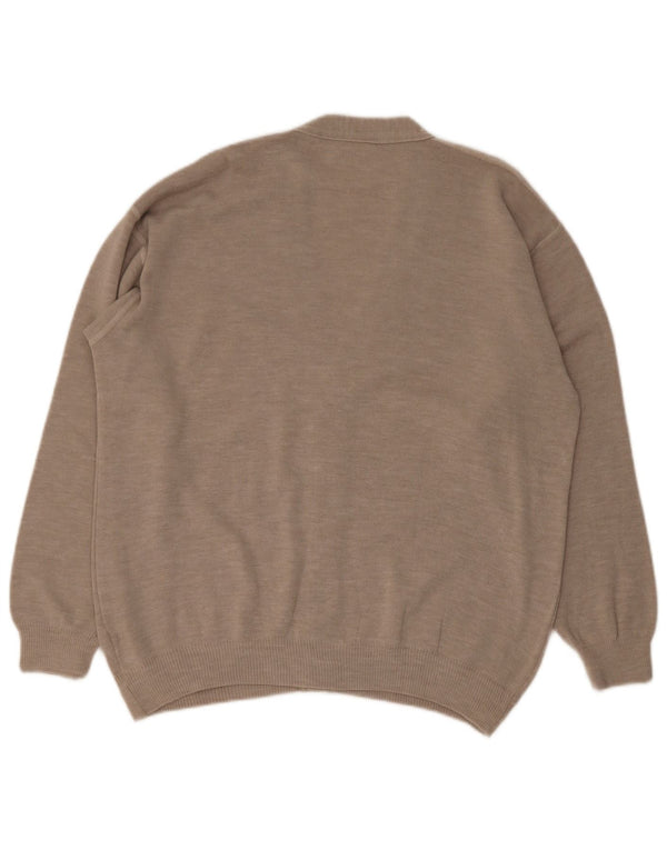 Hajo Cárdigan para hombre IT 50/52 Large Beige Acrílico