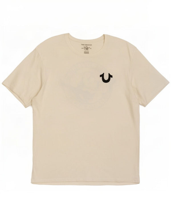 True Religion Camiseta gráfica para hombre Top XL Algodón blanco