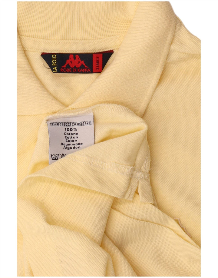 Kappa Polo Hombre XL Amarillo Algodón