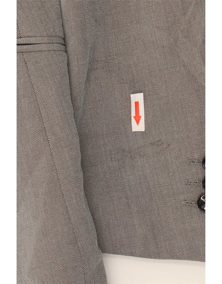 Zara Chaqueta tipo blazer con 1 botón para hombre EU 50 Gris medio