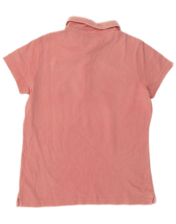 SERGIO TACCHINI Polo para mujer UK 40 Algodón rosa medio