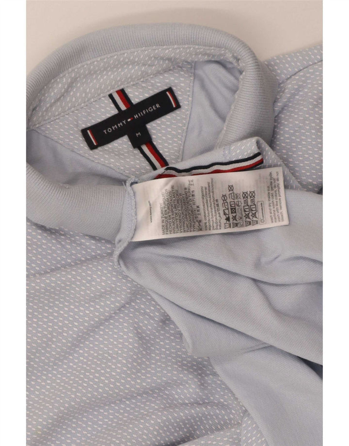 Polo Tommy Hilfiger de algodón con lunares en azul medio
