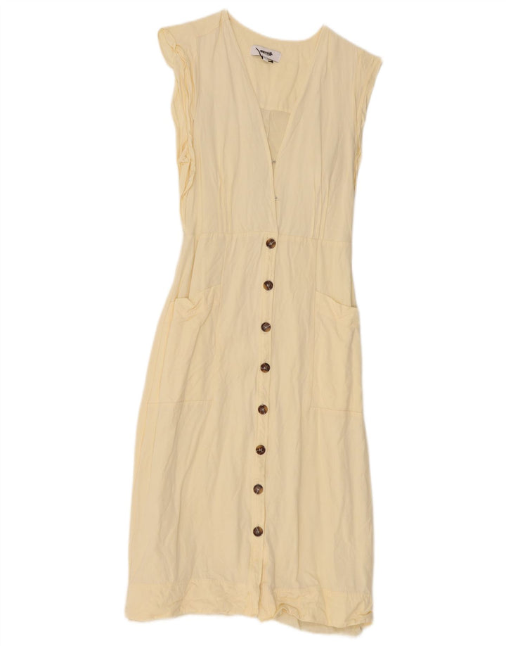 Vestido tubo REISS para mujer UK 10 Small Viscosa beige