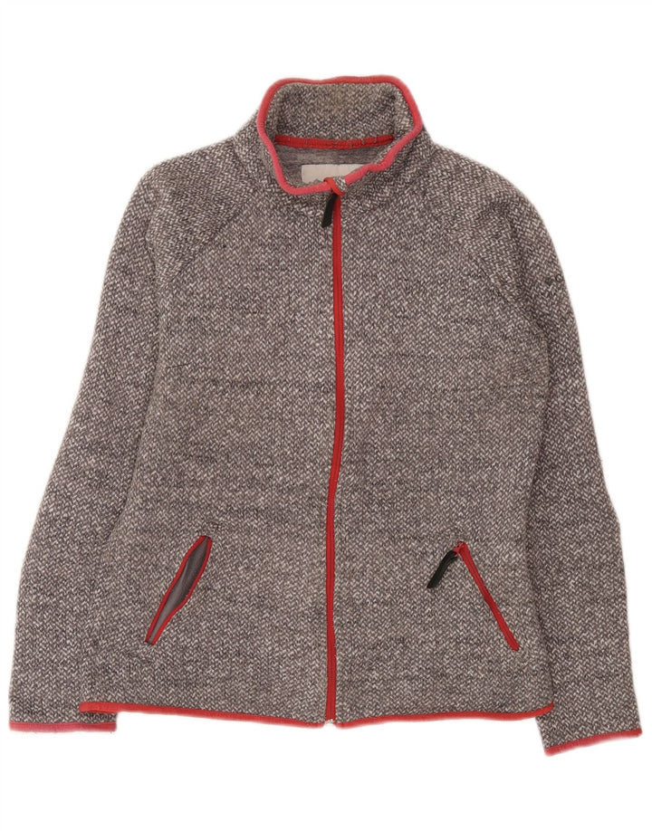 Columbia Chaqueta superior de chándal para mujer UK 44 Poliéster moteado gris medio