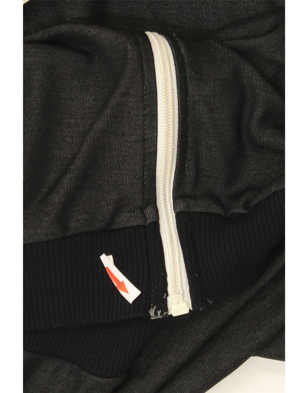 Vintage hombres gráfico chándal top chaqueta mediana negro