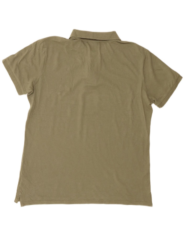 Diadora Polo Hombre Grande Caqui Algodón